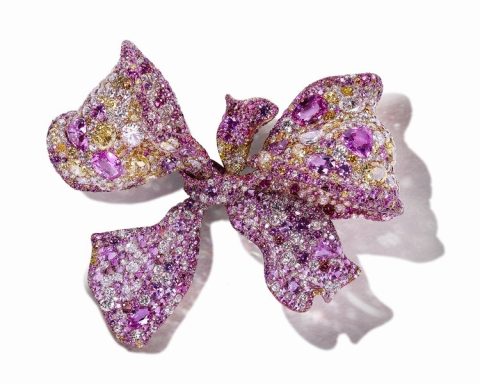 CINDY CHAO The Art Jewel Black Label Bow Brooch
