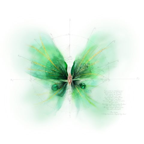 CINDY CHAO The Art Jewel Black Label Yiying Butterfly Brooch