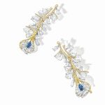 CINDY CHAO The Art Jewel Fancy Intense Blue Diamond Earrings