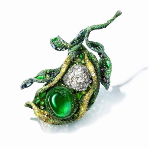 CINDY CHAO The Art Jewel Spring Cardamom Brooch