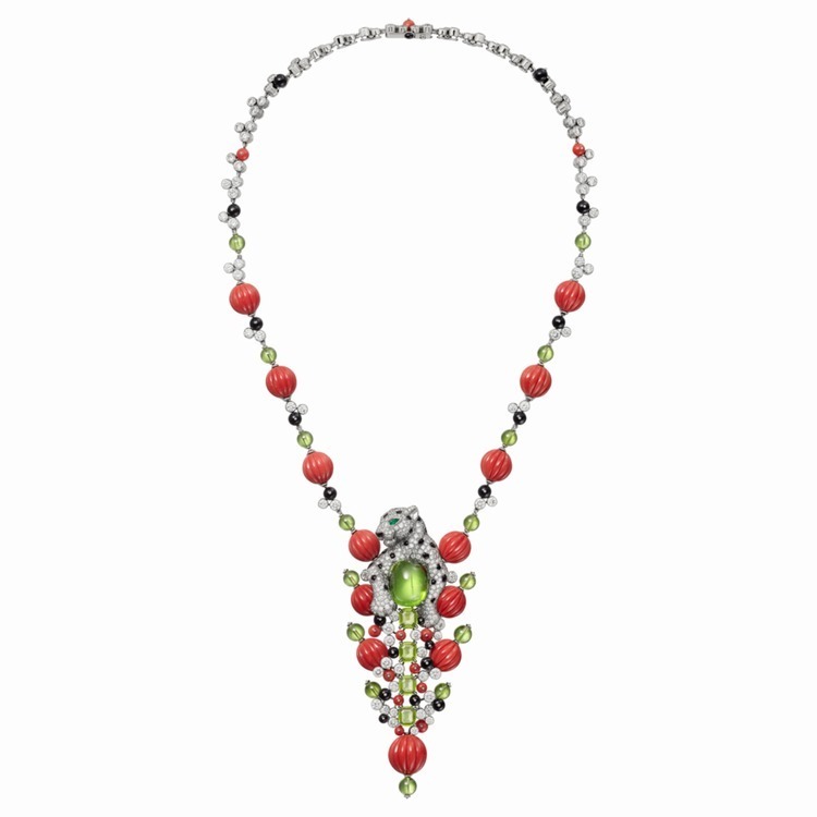 Cartier Cartier Panthère Confiante cheetah theme peridot necklace