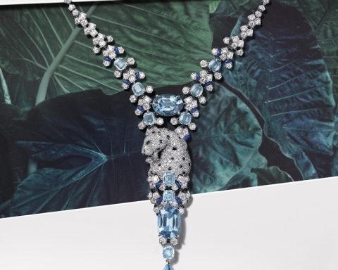 Cartier Cartier Panthère Givrée aquamarine necklace