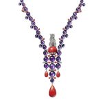 Cartier Cartier Panthère Orbitale cheetah coral necklace