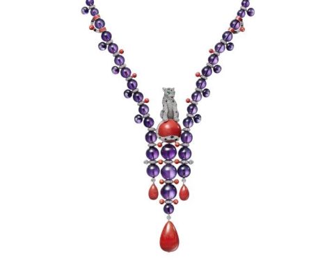 Cartier Cartier Panthère Orbitale cheetah coral necklace