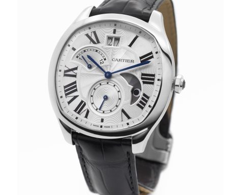 Cartier Drive de Cartier dual time zone large calendar day and night display watch