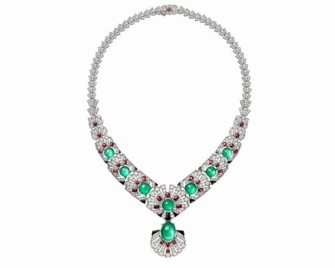 Cartier Obi emerald necklace