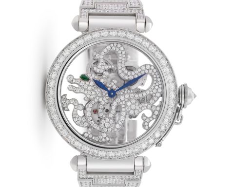 Cartier Pasha de Cartier dragon-shaped decorative skeleton watch