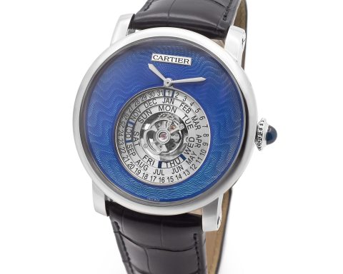 Cartier Rotonde de Cartier Astrocalendaire Blue Enamel Astrocalendaire Watch