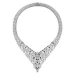Cartier Tsagaan diamond snow leopard necklace