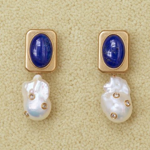Céline Celine Baroque series Baroque pearl earrings