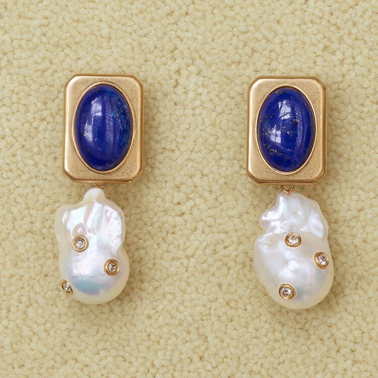 Céline Celine Baroque series Baroque pearl earrings