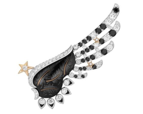 Chanel Chanel Five Wings Maki-e brooch set