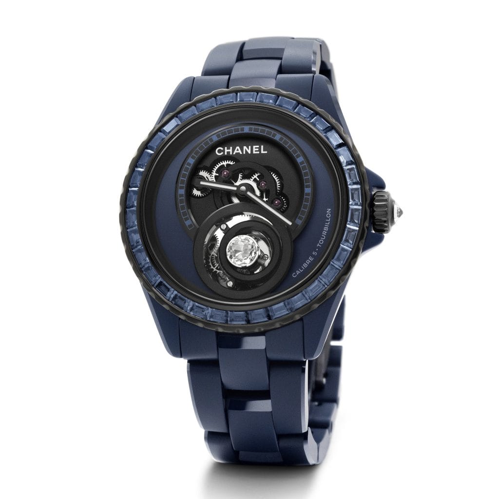 Chanel Chanel J 12 Bleu Ruby Tourbillon diamond flying tourbillon watch