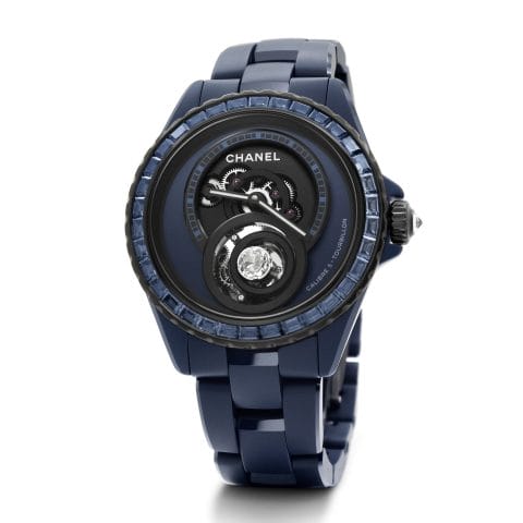Chanel Chanel J 12 Bleu Ruby Tourbillon diamond flying tourbillon watch