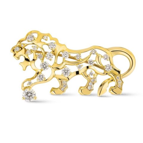Chanel Chanel Sous le Signe du Lion gold diamond brooch