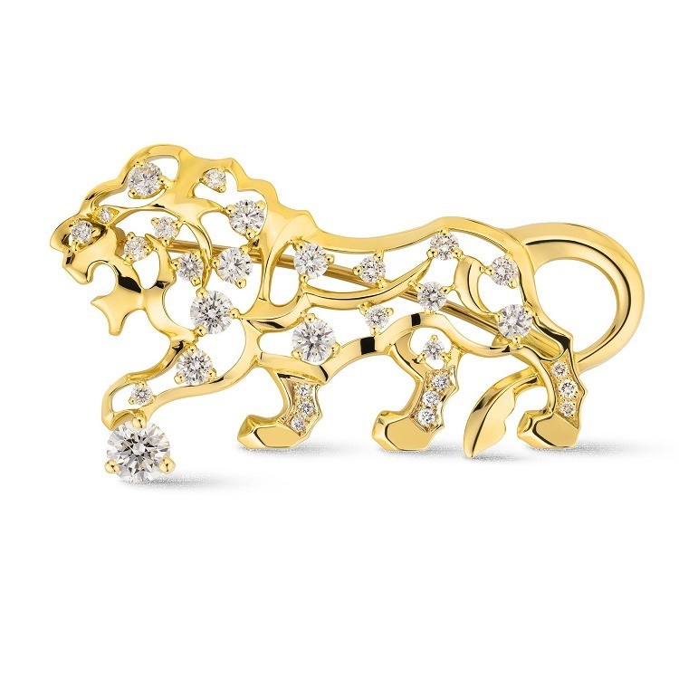 Chanel Chanel Sous le Signe du Lion gold diamond brooch