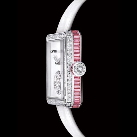 Chanel Premiere Flying Tourbillon white version floating tourbillon watch