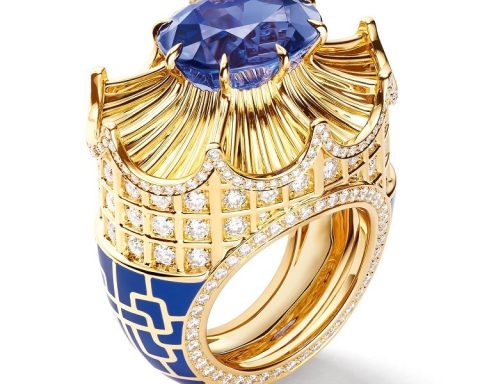 Chaumet Qianlong colored gemstone ring