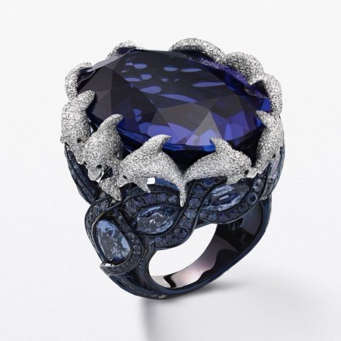 Chopard Chopard Dolphins tanzanite dolphin ring