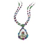 Chopard Chopard Red Carpet flower long necklace
