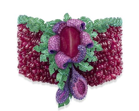 Chopard Floral ruby ​​necklace