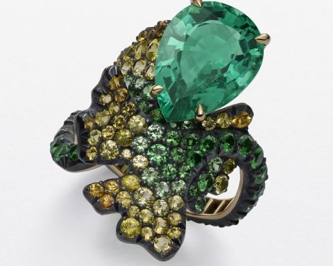 Chopard Ginkgo ring and earrings
