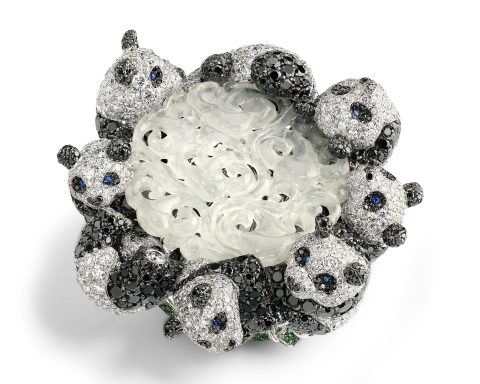 Chopard Pandas Giant Panda Jade Ring