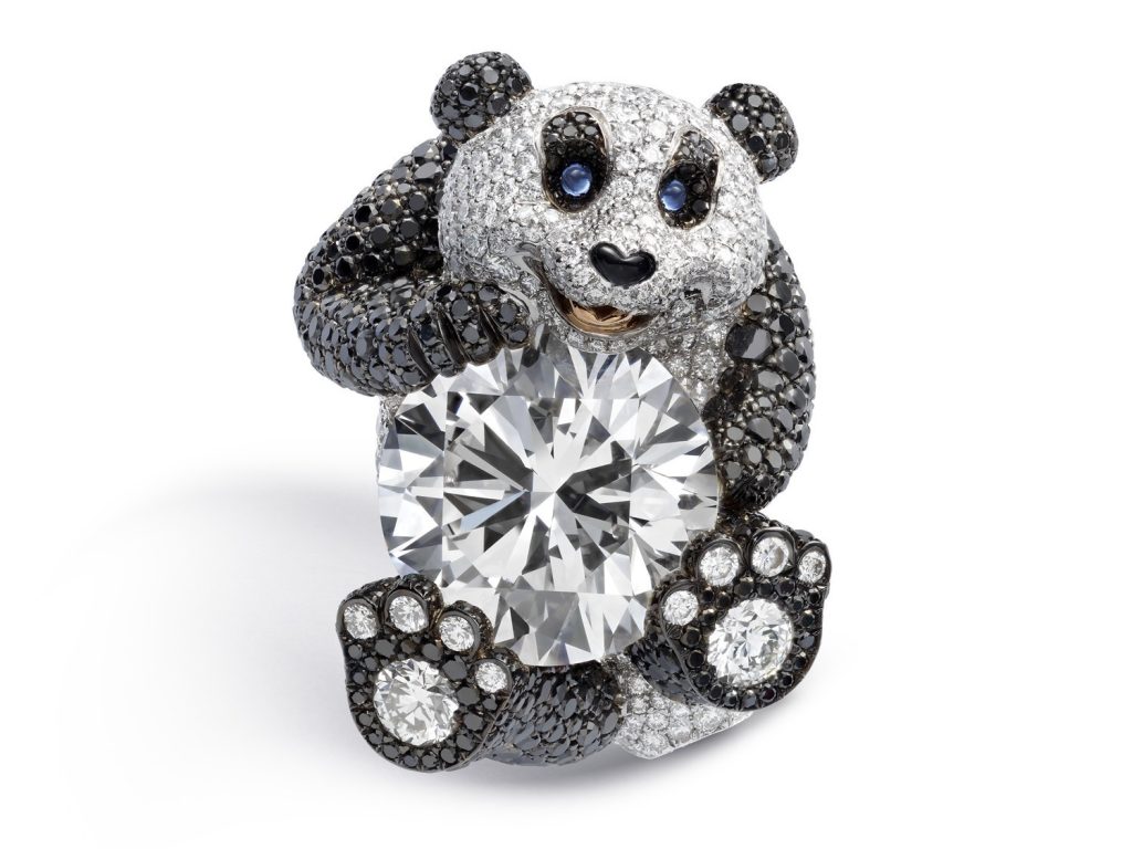 Chopard Red Carpet Giant Panda Ring