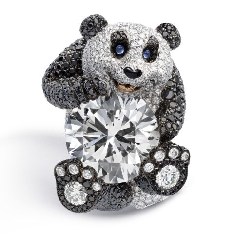 Chopard Red Carpet Giant Panda Ring