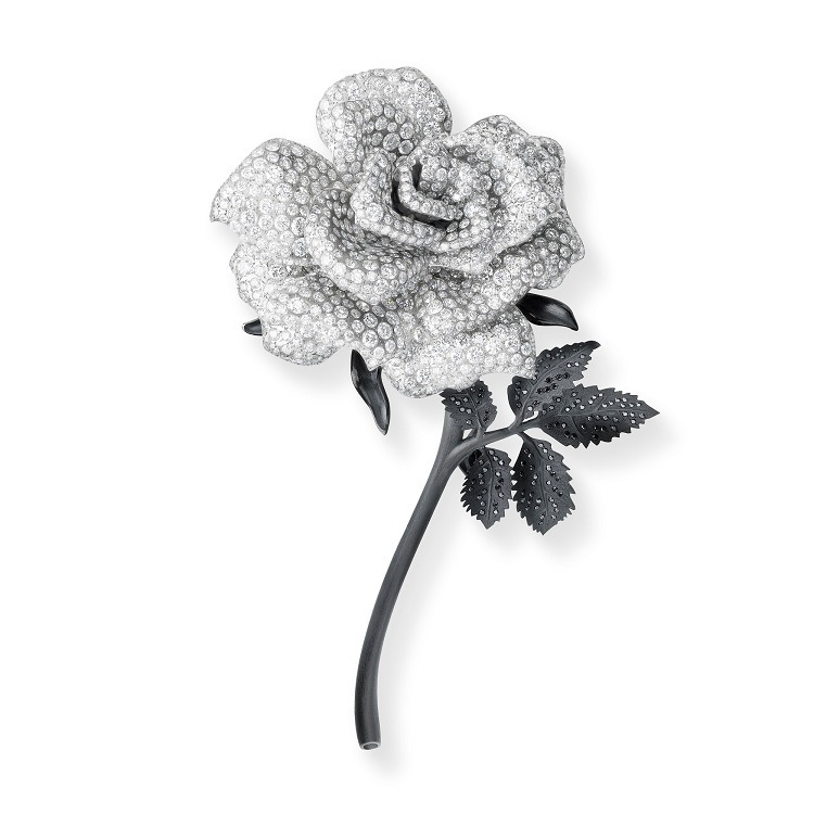 Chopard Red Carpet rose brooch