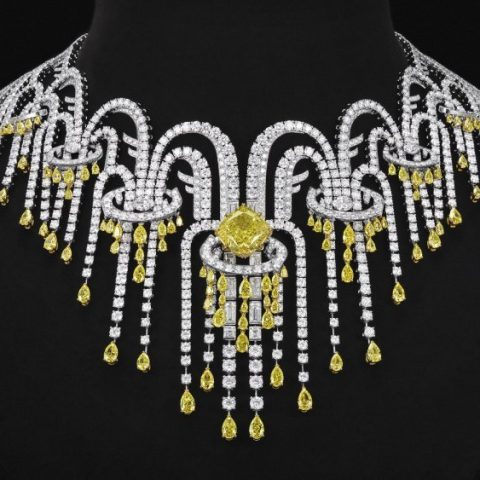 FENDI Fendi Eaux d'Artifice Anniversary Yellow Diamond Centennial Necklace