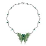 Fabergé emerald butterfly brooch