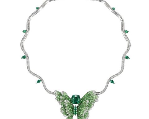 Fabergé emerald butterfly brooch