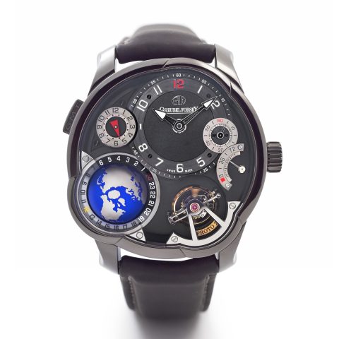 Greubel Forsey GMT Black enjoy with black titanium case
