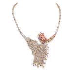 Gübelin Blushing Wing padparadscha pink sapphire necklace