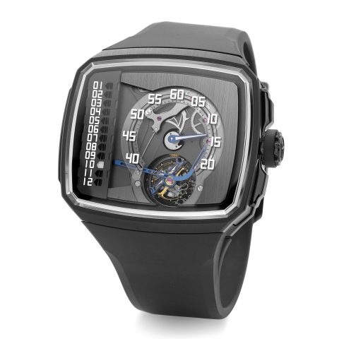 Hautlence Linear Series 2 linear jumping hour flying tourbillon watch