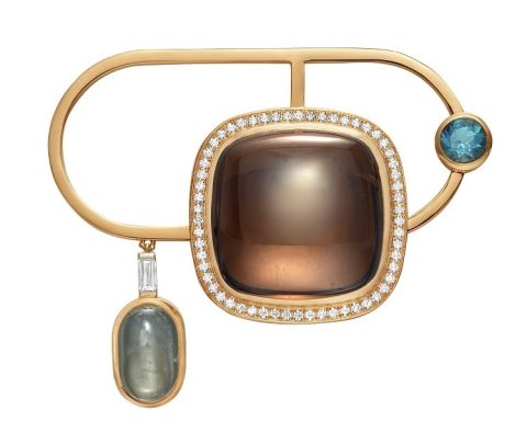 Hermès À l'écoute brooch