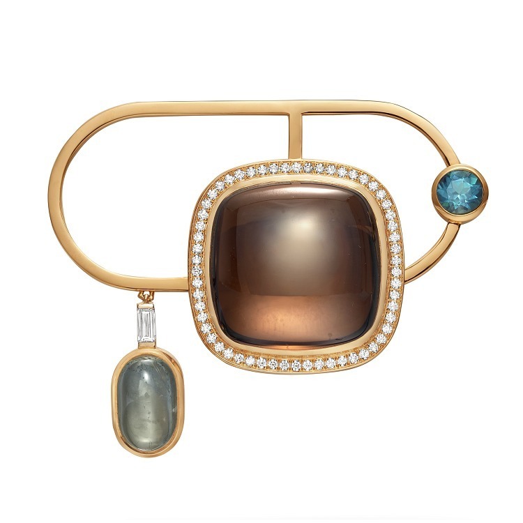 Hermès À l'écoute brooch