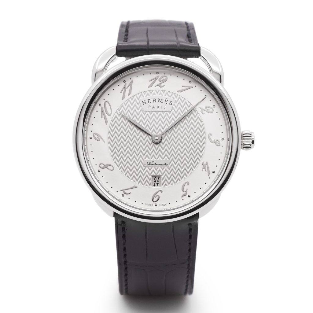 Hermès Arceau 40mm steel case watch