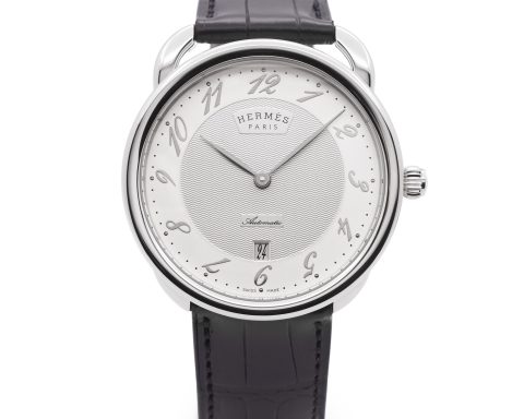 Hermès Arceau 40mm steel case watch