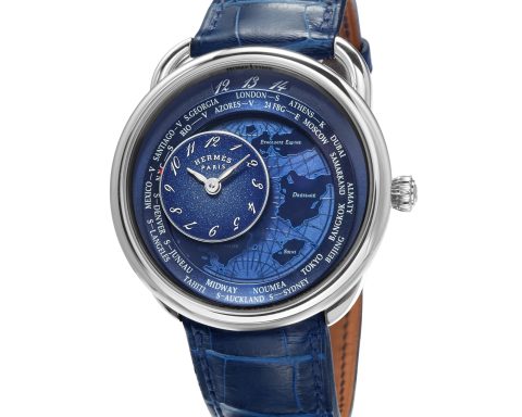 Hermès Arceau Le Temps Voyageur world time watch