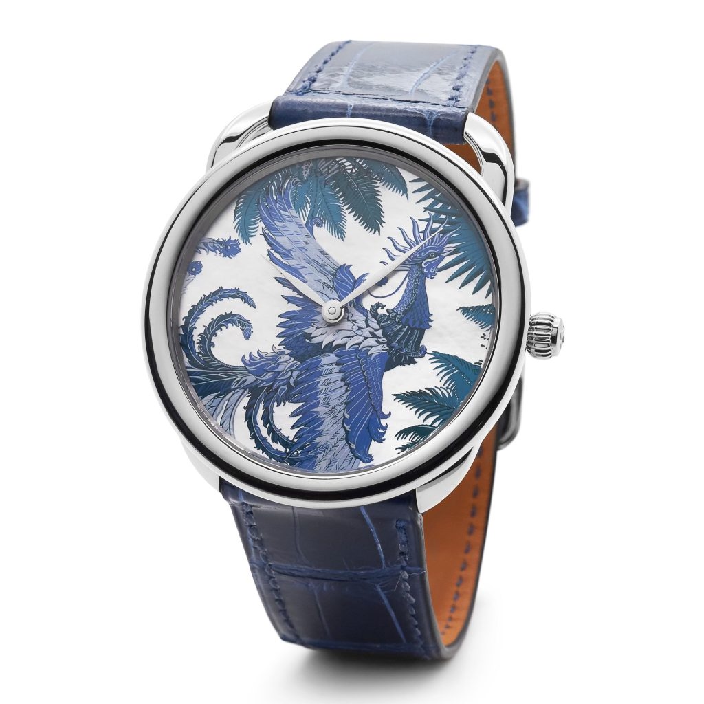Hermès Arceau Mythique Phoenix Coloriages watch