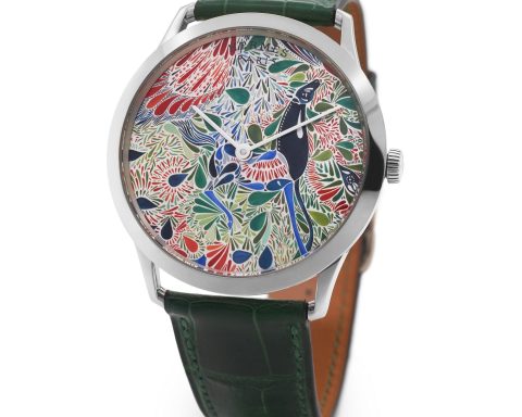 Hermès Hermès Mille Fleurs Du Mexique micro-painted watch