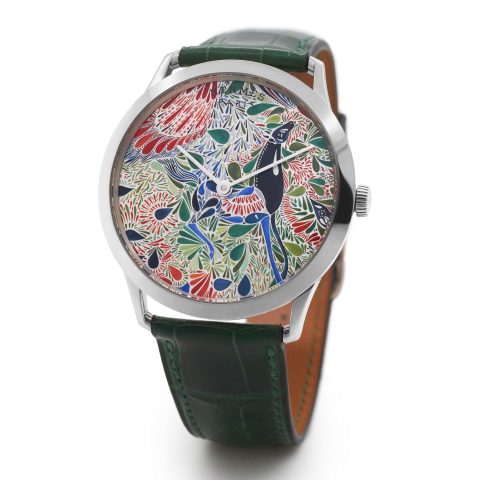 Hermès Hermès Mille Fleurs Du Mexique micro-painted watch