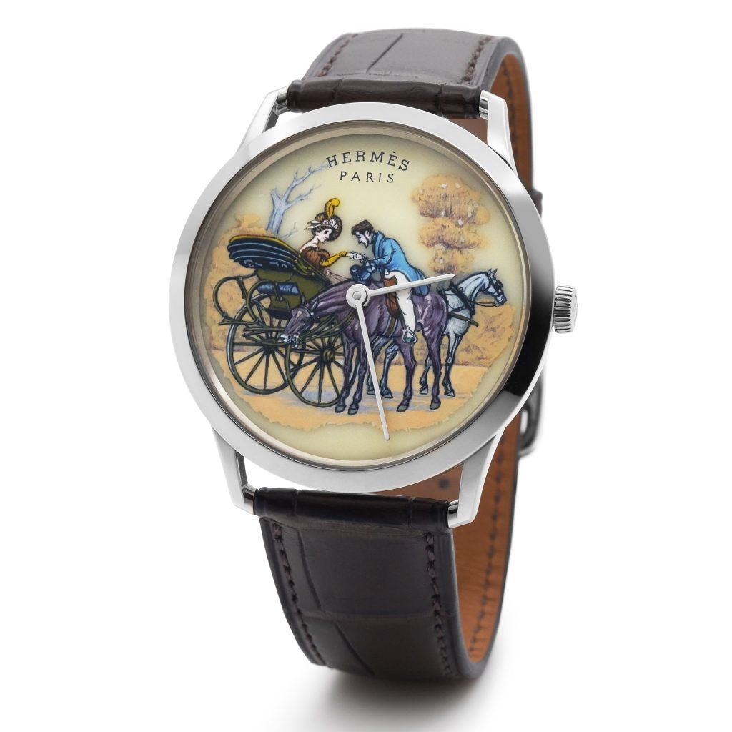 Hermès Hermès Slim d'Hermès Promenade de Longchamp watch