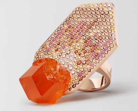 Hermès Lumières Brutes gemstone ring