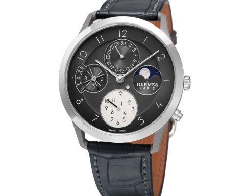Hermès Slim d'Hermès Quantième Perpétuel Dual Time Zone Perpetual Calendar Watch