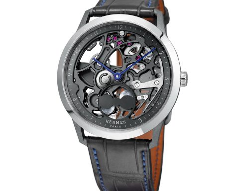 Hermès Slim d'Hermès Squelette Lune Skeleton Moon Phase Watch