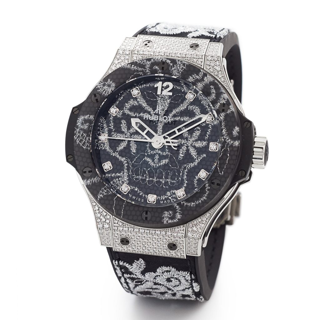 Hubolt Big Bang Broderie Steel Diamonds watch