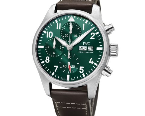 IWC Pilot's Watch Chronograph green dial pilot chronograph watch